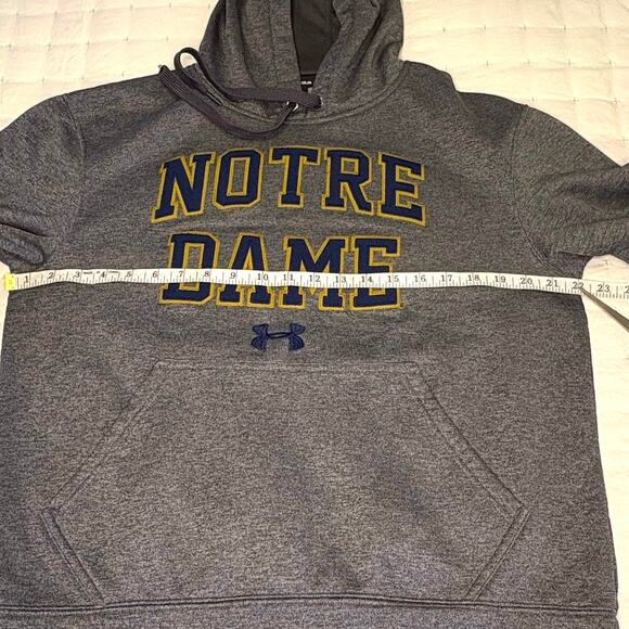Under Armour Notre Dame Hoodie Women’s S | Gray Storm Tech - Picture 11 of 13